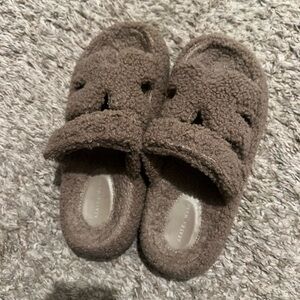 Azalea Wang Honor Tan Platform Slipper Sandal 8.5